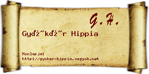 Gyökér Hippia névjegykártya